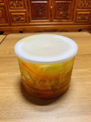 셰프애찬 단호박 백김치 1kg — 5점을 준 리뷰어가 2022년 10월 올린 사용 사진