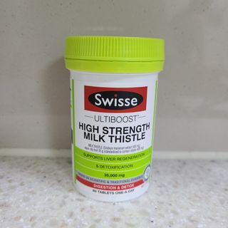 Swisse 스위스 고함량 밀크씨슬 35,000mg 60정 — 5점을 준 리뷰어가 2021년 11월 올린 사용 사진