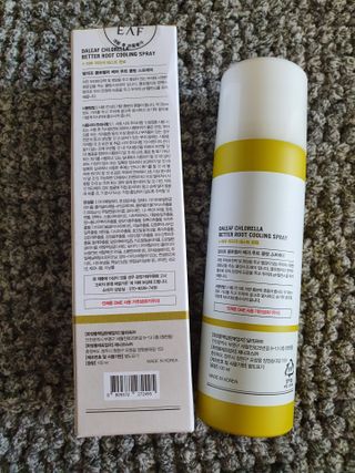 달리프 클로렐라 베러 루트 쿨링 스프레이 100ml — 5점을 준 리뷰어가 2021년 5월 올린 사용 사진