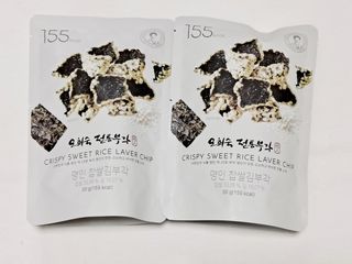 오희숙 전통부각 명인 찹쌀김부각, 찹쌀다시마부각, 황태껍질튀각 총 6봉 — 5점을 준 리뷰어가 2021년 7월 올린 사용 사진
