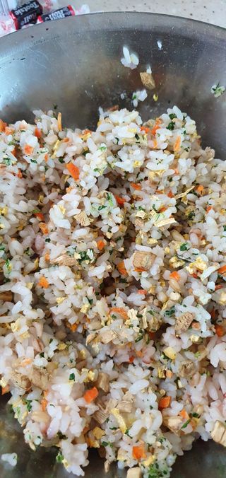 해풀잎 누구나 김밥*1ea [(혼합야채 35g *1ea,  김밥김 (5g, 5ea),  양념간장 (6g, 5ea), 참기름(5g, 2ea)] — 4점을 준 리뷰어가 2022년 7월 올린 사용 사진