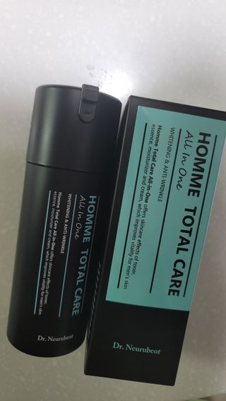 Dr.느루벗 느루벗 옴므 토탈 케어 올인원 118ml 남자 남성 스킨 로션 에센스 크림 화장품 — 5점을 준 리뷰어가 2021년 4월 올린 사용 사진