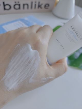 [스킨1004] 마다가스카르 센텔라 히알루-시카 워터핏 선세럼 50ml — 5점을 준 리뷰어가 2024년 5월 올린 사용 사진