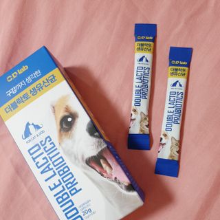 씨디랩 구강에서 장까지 한 번에 관리하는 더블락토 강아지 고양이 유산균 — 5점을 준 리뷰어가 2021년 6월 올린 사용 사진