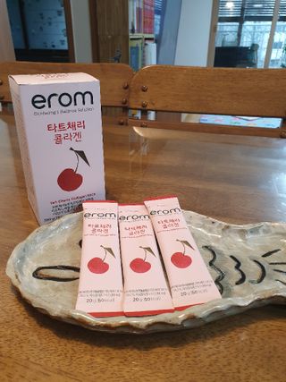 이롬 erom 타트체리 콜라겐 — 4점을 준 리뷰어가 2021년 3월 올린 사용 사진