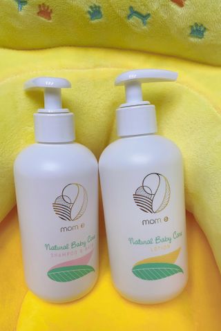 mom e 맘이 내추럴 베이비 케어 샴푸앤바스+로션 — 5점을 준 리뷰어가 2021년 1월 올린 사용 사진
