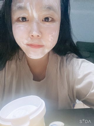 리더스코스메틱 리더스 밀크 스폰지 마스크 — 4점을 준 리뷰어가 2021년 8월 올린 사용 사진