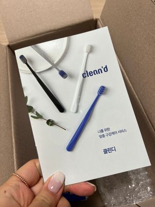 주식회사 클린디 [클린디]🌿민트향으로 상쾌하게, 단짝가글 + 맞춤 칫솔 + 치약 세트🦷 — 5점을 준 리뷰어가 2022년 1월 올린 사용 사진