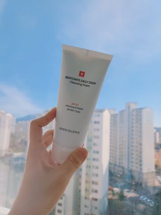 바디셀런스 벤토나이트 데일리 약산성 딥클렌징폼 120ml — 5점을 준 리뷰어가 2022년 1월 올린 사용 사진