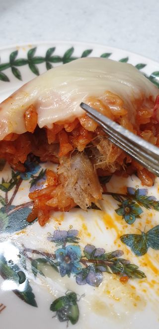 삼양냉동 [삼양] 불닭참치마요구운주먹밥+불닭볶음김치구운주먹밥 2세트구성 — 3점을 준 리뷰어가 2021년 2월 올린 사용 사진