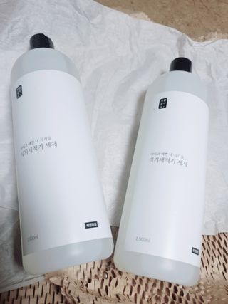 [생활공작소] 식기세척기용 액체세제  X 2개입 — 5점을 준 리뷰어가 2021년 1월 올린 사용 사진