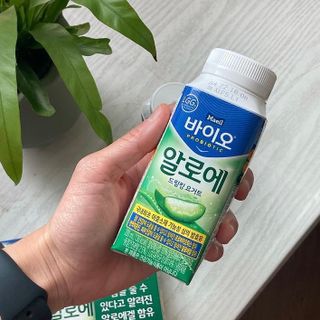 LIVE 매일바이오 알로에 드링킹 요거트 — 5점을 준 리뷰어가 2022년 4월 올린 사용 사진