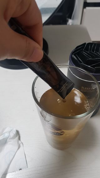 프리마인 자체 기업부설 연구소에서 찾아낸 건강한 수면의 비밀.  슬립토 플러스 30포 — 5점을 준 리뷰어가 2021년 10월 올린 사용 사진