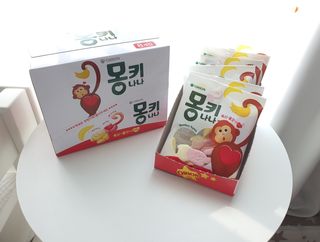 폭신 쫄깃 식감 로맨스, 몽키나나 젤리 8봉지 — 5점을 준 리뷰어가 2021년 2월 올린 사용 사진