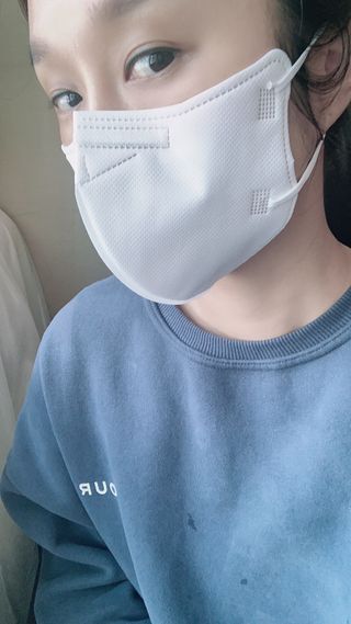 [푸름웰니스] KF94 비움 마스크 - 화이트 — 5점을 준 리뷰어가 2021년 3월 올린 사용 사진
