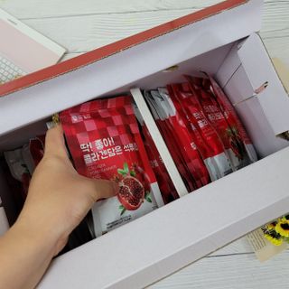 미쁨생활건강 콜라겐 담은 석류즙 70ml x 30포 — 5점을 준 리뷰어가 2021년 9월 올린 사용 사진