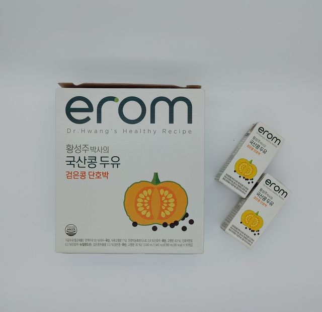 이롬 황성주 박사의 국산콩 두유 검은콩 단호박 리뷰 사진