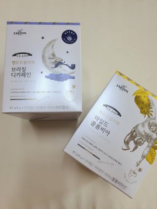 (주)쟈뎅 쟈뎅 클래스 핸드 드립 커피 10P 2종_디카페인 1종+랜덤 플레이버 1종 — 5점을 준 리뷰어가 2021년 4월 올린 사용 사진