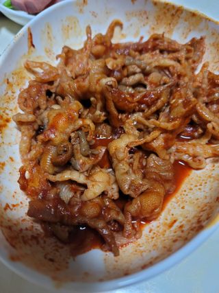 불타 호랑이 닭발 250g — 2점을 준 리뷰어가 2021년 7월 올린 사용 사진