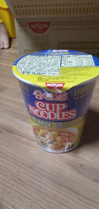 NISSIN 닛신 컵누들  4종 - 씨푸드오리지날, 씨푸드 스파이시, 씨푸드 커리, 씨푸드 XO소스 — 4점을 준 리뷰어가 2022년 5월 올린 사용 사진