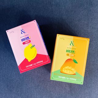 비타앤C 레몬맛, 망고맛 — 5점을 준 리뷰어가 2021년 6월 올린 사용 사진