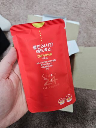 클린24시간 레드박스 1BOX(5포) + 전용보틀(500ml) — 5점을 준 리뷰어가 2024년 3월 올린 사용 사진