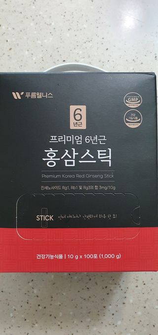[푸름웰니스] 프리미엄 6년근 홍삼스틱 3mg x 100포 — 5점을 준 리뷰어가 2022년 2월 올린 사용 사진