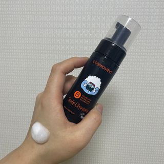 코스모먼트 부스티모 부스팅샴푸60ml + 비듬세정 진정샴푸50ml — 5점을 준 리뷰어가 2022년 1월 올린 사용 사진