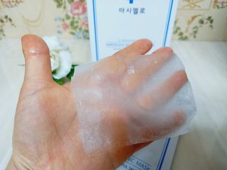 닥터마시멜로 닥터마스멜로 마블러스 아쿠아 클리닉 마스크 — 5점을 준 리뷰어가 2021년 2월 올린 사용 사진