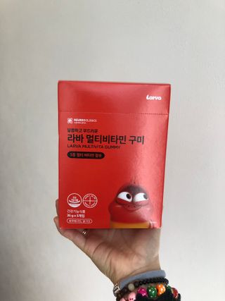 [푸름웰니스] 라바 멀티비타민 구미 36g — 4.5점을 준 리뷰어가 2022년 4월 올린 사용 사진