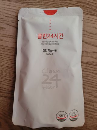 클린24시간 1BOX(5포) + 전용보틀(500ml) — 5점을 준 리뷰어가 2022년 9월 올린 사용 사진