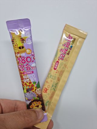 다나음 180도 칼슘젤리+아연면역젤리 — 5점을 준 리뷰어가 2022년 1월 올린 사용 사진