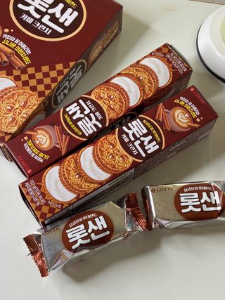 롯데제과 롯샌 카페크런치 — 5점을 준 리뷰어가 2021년 10월 올린 사용 사진