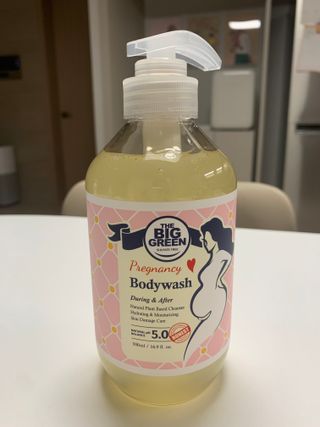 빅그린 임산부 전용라인 3종세트 - 샴푸500ml,트리트먼트500ml,바디워시500ml — 4.5점을 준 리뷰어가 2022년 8월 올린 사용 사진
