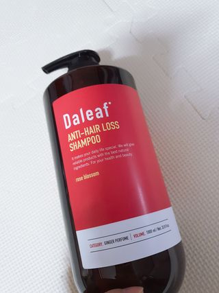 달리프 진저 베러 퍼퓸 탈모 완화 샴푸 1000ml 향 3종 — 5점을 준 리뷰어가 2021년 1월 올린 사용 사진