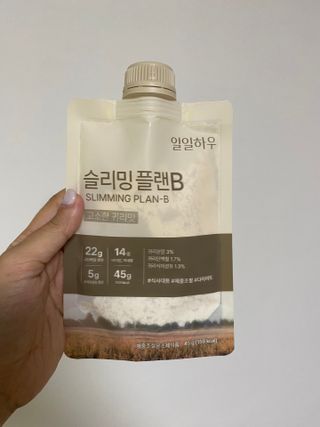 일일하우 슬리밍 플랜B 고소한 귀리맛, 진한 카카오맛 (체중조절식) — 5점을 준 리뷰어가 2023년 7월 올린 사용 사진