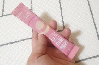 [인디닥터] 면역 생생 핑크 이뮨 젤리 — 4.5점을 준 리뷰어가 2022년 5월 올린 사용 사진