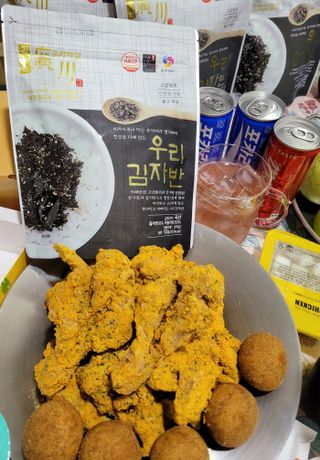 광천우리맛김 우리집밥도둑 맛있는광천김 우리김자반 50g 5봉 — 5점을 준 리뷰어가 2021년 10월 올린 사용 사진