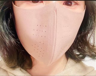 [AVAVE] 어베이브 페이스히트 스포츠 골프 방한 페이스 마스크 — 4점을 준 리뷰어가 2024년 1월 올린 사용 사진
