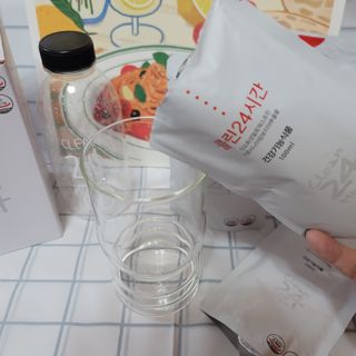 클린24시간 1BOX(5포) + 전용보틀(500ml) — 5점을 준 리뷰어가 2022년 9월 올린 사용 사진