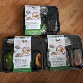 참살이도시락 작심삼일 샐러드도시락 3개 맛보기 새벽배송 또는 택배배송 — 4.5점을 준 리뷰어가 2021년 9월 올린 사용 사진