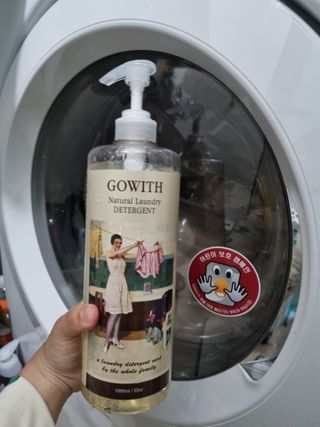 고위드올인원 세탁세제 1000ml — 3점을 준 리뷰어가 2021년 5월 올린 사용 사진