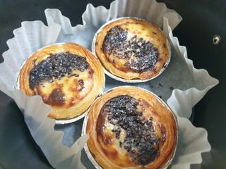디앙뜨 포르투갈 에그타르트 오리지널 맛+패션후르츠+초콜릿타르트 맛 중 택1 — 5점을 준 리뷰어가 2021년 7월 올린 사용 사진