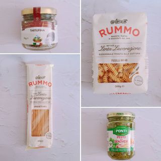 이탈리안 프리미엄 파스타 룸모 Rummo 파스타 2종 + 바질 페스토 + 블랙 트러플 페이스트 — 5점을 준 리뷰어가 2021년 7월 올린 사용 사진