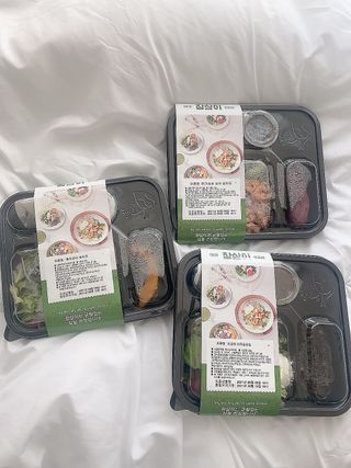 참살이도시락 작심삼일 샐러드도시락 3개 맛보기 새벽배송 또는 택배배송 — 5점을 준 리뷰어가 2021년 8월 올린 사용 사진