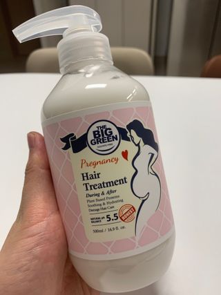 빅그린 임산부 전용라인 3종세트 - 샴푸500ml,트리트먼트500ml,바디워시500ml — 4.5점을 준 리뷰어가 2022년 8월 올린 사용 사진
