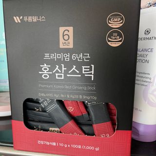 [푸름웰니스] 프리미엄 6년근 홍삼스틱 3mg x 100포 — 5점을 준 리뷰어가 2022년 2월 올린 사용 사진