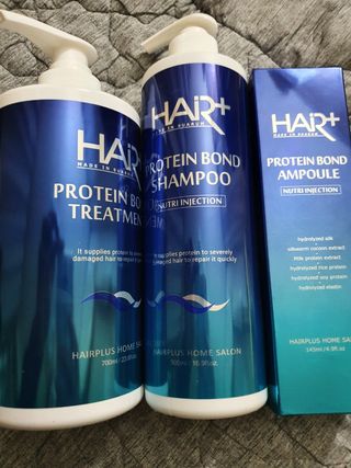 헤어플러스 단백질탈모샴푸 500ml+단백질본드앰플 145ml — 5점을 준 리뷰어가 2021년 3월 올린 사용 사진