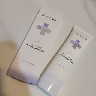 바노바기 코스메틱 바노바기 밀크씨슬 리페어 시카 선스크린 플러스 50ml — 4점을 준 리뷰어가 2023년 2월 올린 사용 사진