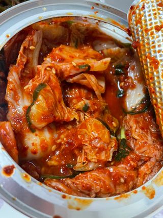 셰프애찬 알배기 겉절이 김치 1kg — 3.5점을 준 리뷰어가 2022년 9월 올린 사용 사진